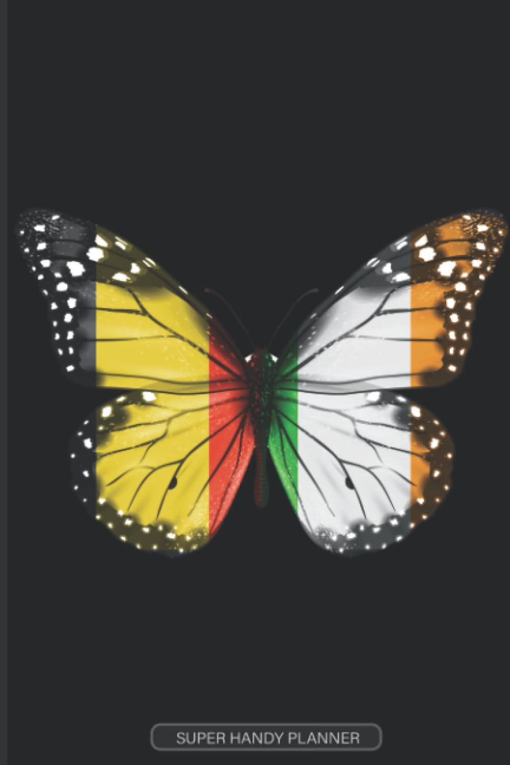 Planner: Belgian Irish Flag Combined Butterfly Flags Of Belgium Ireland