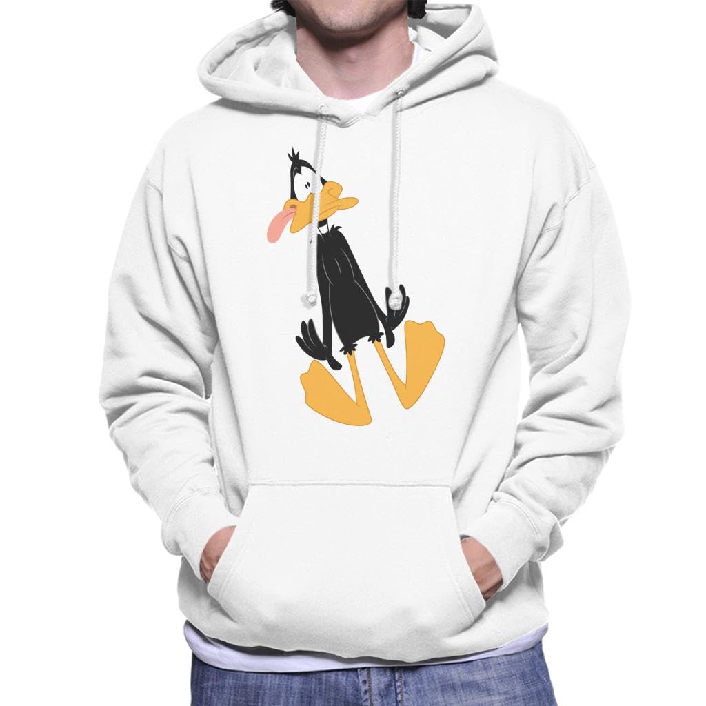 All+Every Looney Tunes Daffy Duck Dumbstruck męska bluza z kapturem, biały, XL