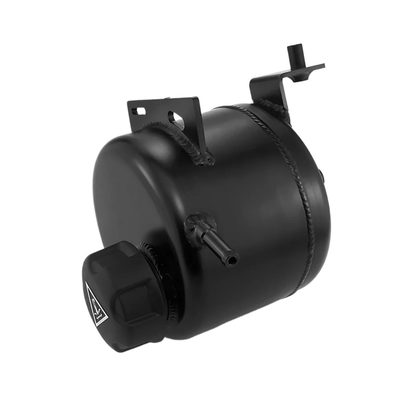 Para Cooper R55 R56 R57 R58 cabezal refrigerante expansión desbordamiento tanque agua y tapa depósito lata aluminio hervidor enfriamiento para automóvi(Black)