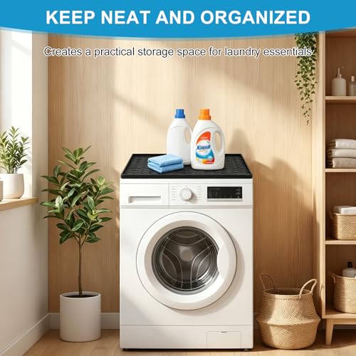 Silicone Refrigerator Mat - 60 x 50cm Non-Slip Washing Machine Mat with Raised Edge Fridge Protector, Prevent Water Leaks with Floor Shielding - Image 6