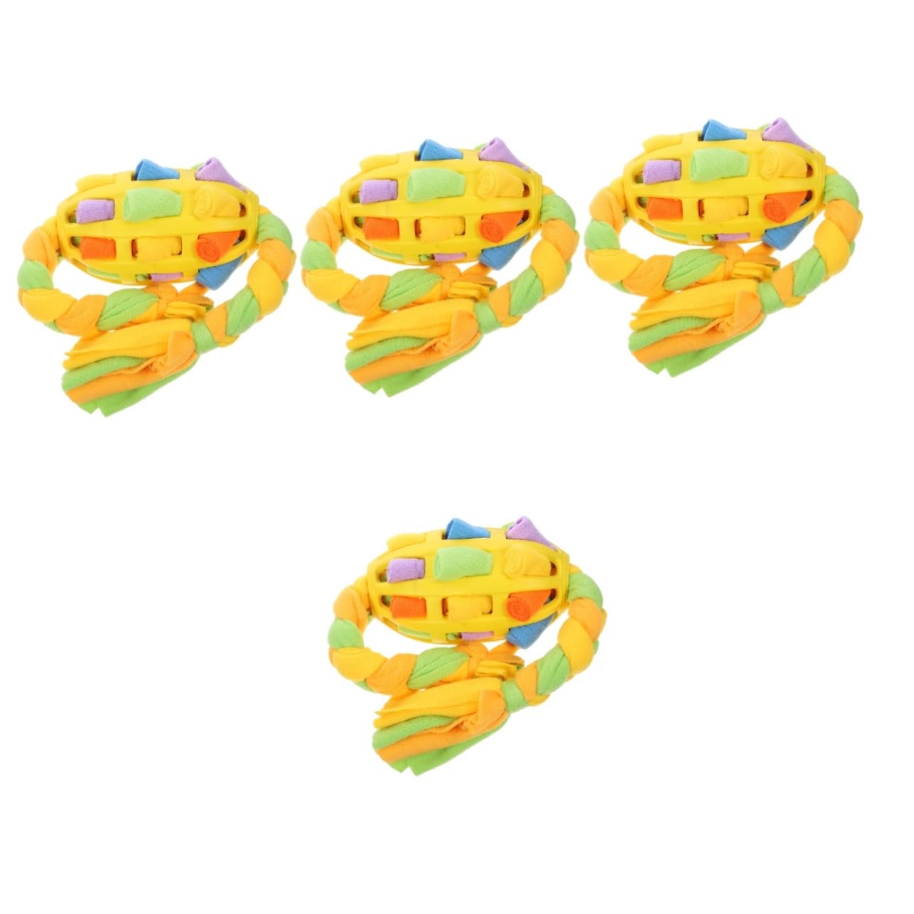 Yardwe 4pièces Interactive Snuffle pour Chiens Distributeur De Friandises Jouet Stimulant pour Chiens De Jouet Multifonctionnel