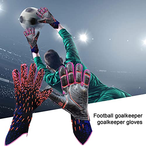 Football Goalkeeper Gloves Strong Grip Gloves Soccer Goalkeeper With Fingers Non-Slip Latex Gloves For Adults And Teens, Size 6/7/8/9/10 (Red,9#) #TOP5