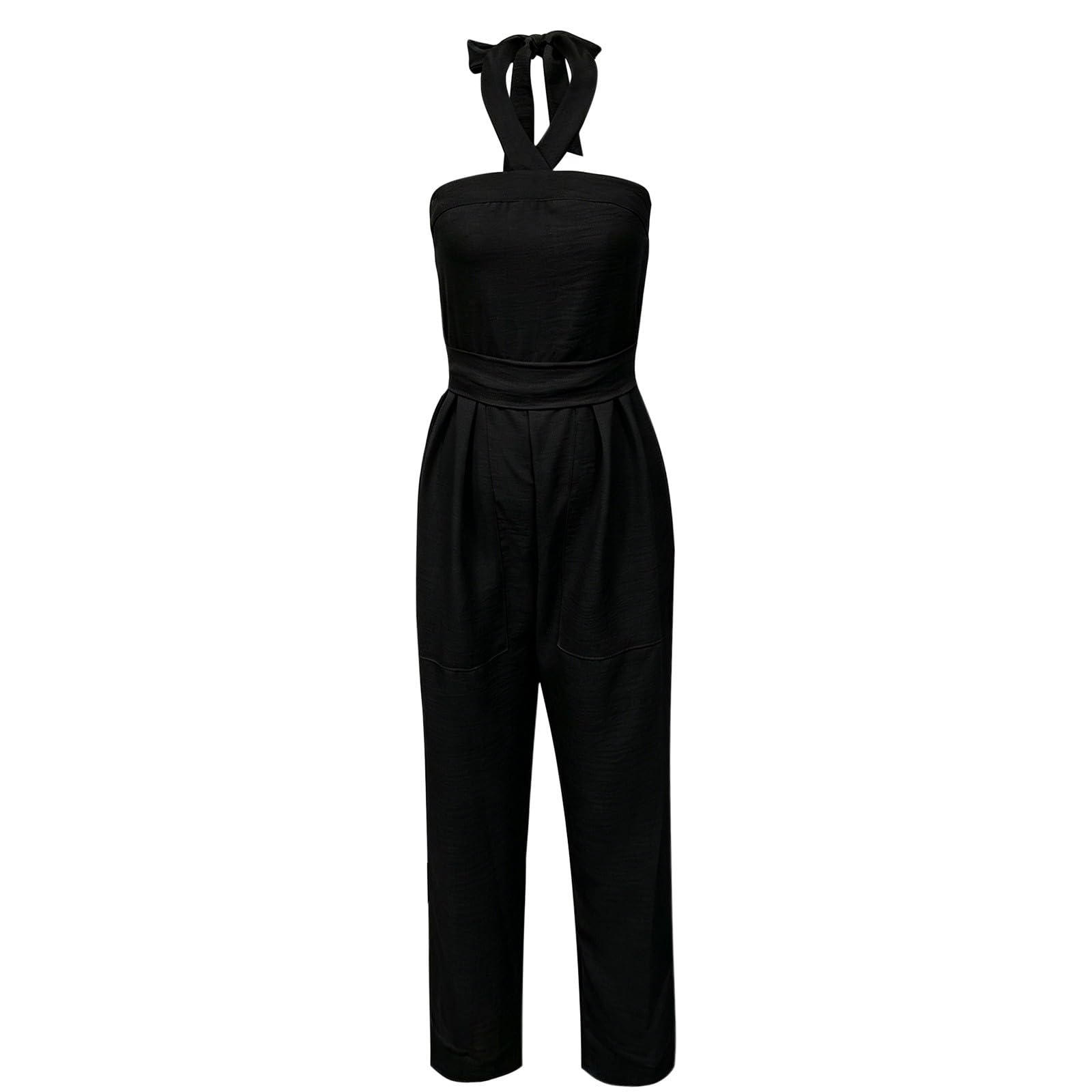Generico 2026 Tuta Ampia con Scollo Incrociato Modello Casual, Jumpsuit per Vacanze e Vita Quotidiana, Body Atletico Regolabile Donna.