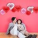 Blulu Valentine Gift Paper Kit Party Decorations, Multicolor Tissue Paper Flowers Bunting Hanging Fan for Party Decorations