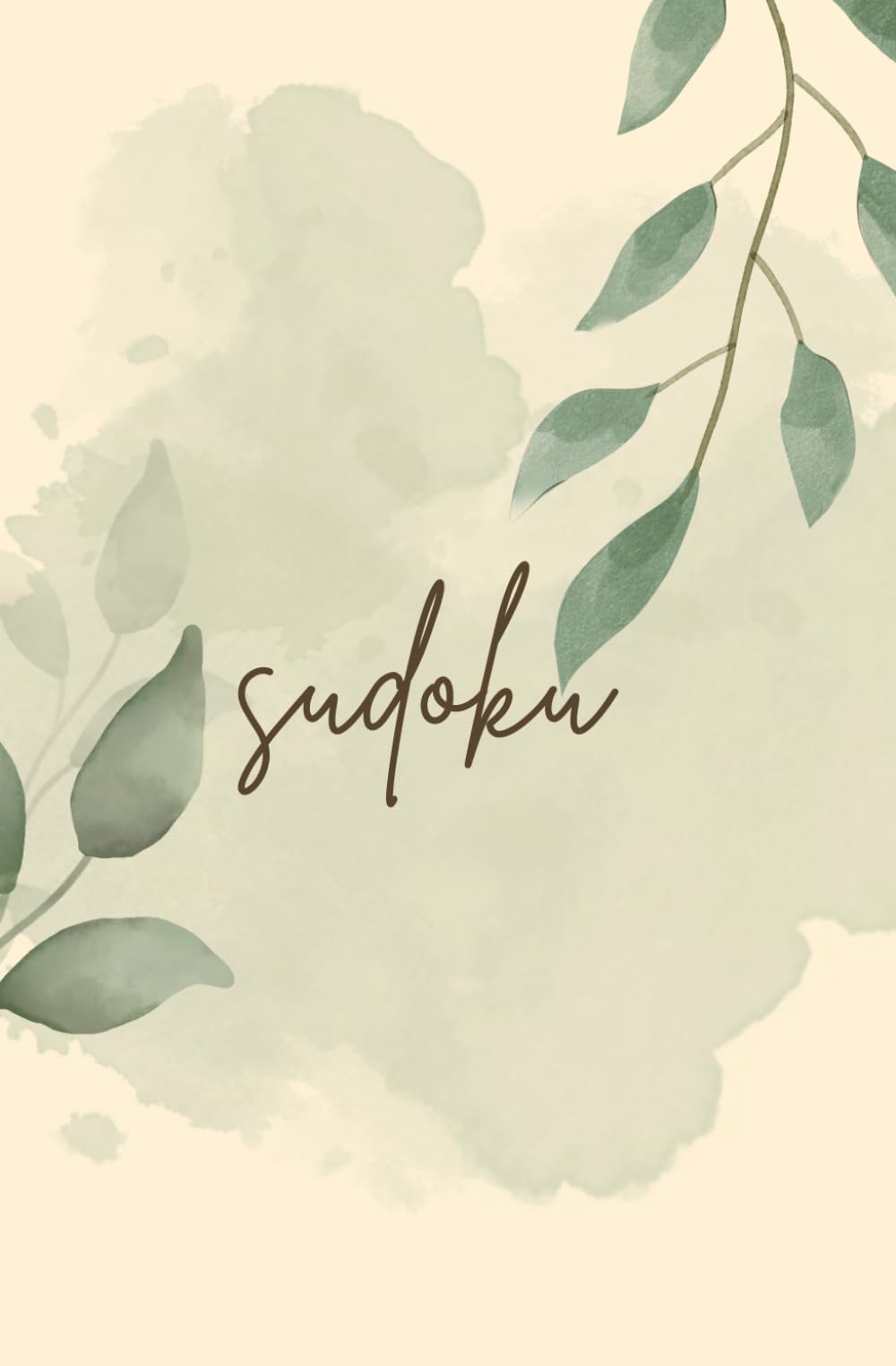Independently published aesthetic sudoku pretty cover sudoku with solutions sudoku for adults puzzle