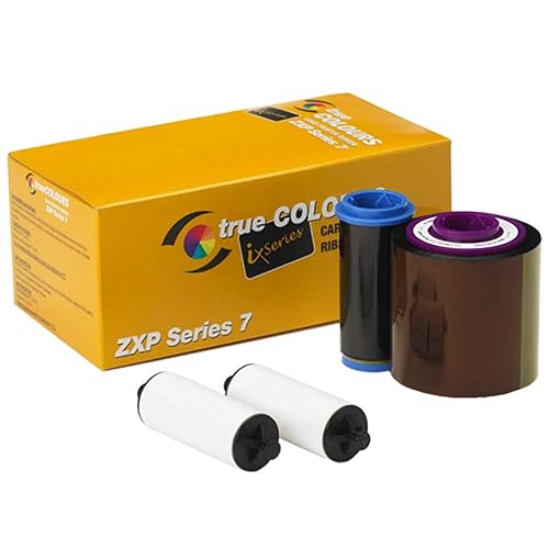 Zebra Technologies 800077-749 True Colors IX Series - Cinta de color para la serie ZXP, 7 compatibles, Ymckok, 750 etiquetas por rollo