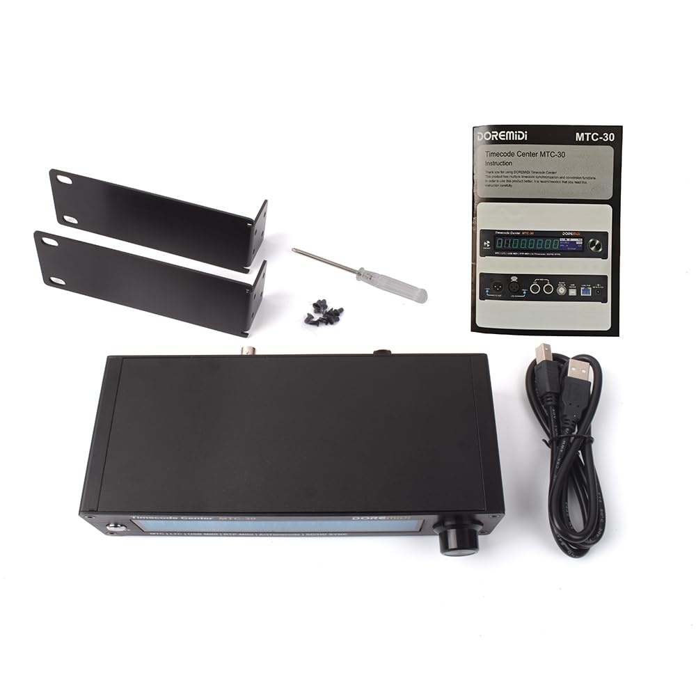 Timecode Center MTC-30 Supporta Lettore Timecode Generatore Convertitore SMPTE LTC ArtTimeCode RTP-MIDI MMC PoE (MTC-30)