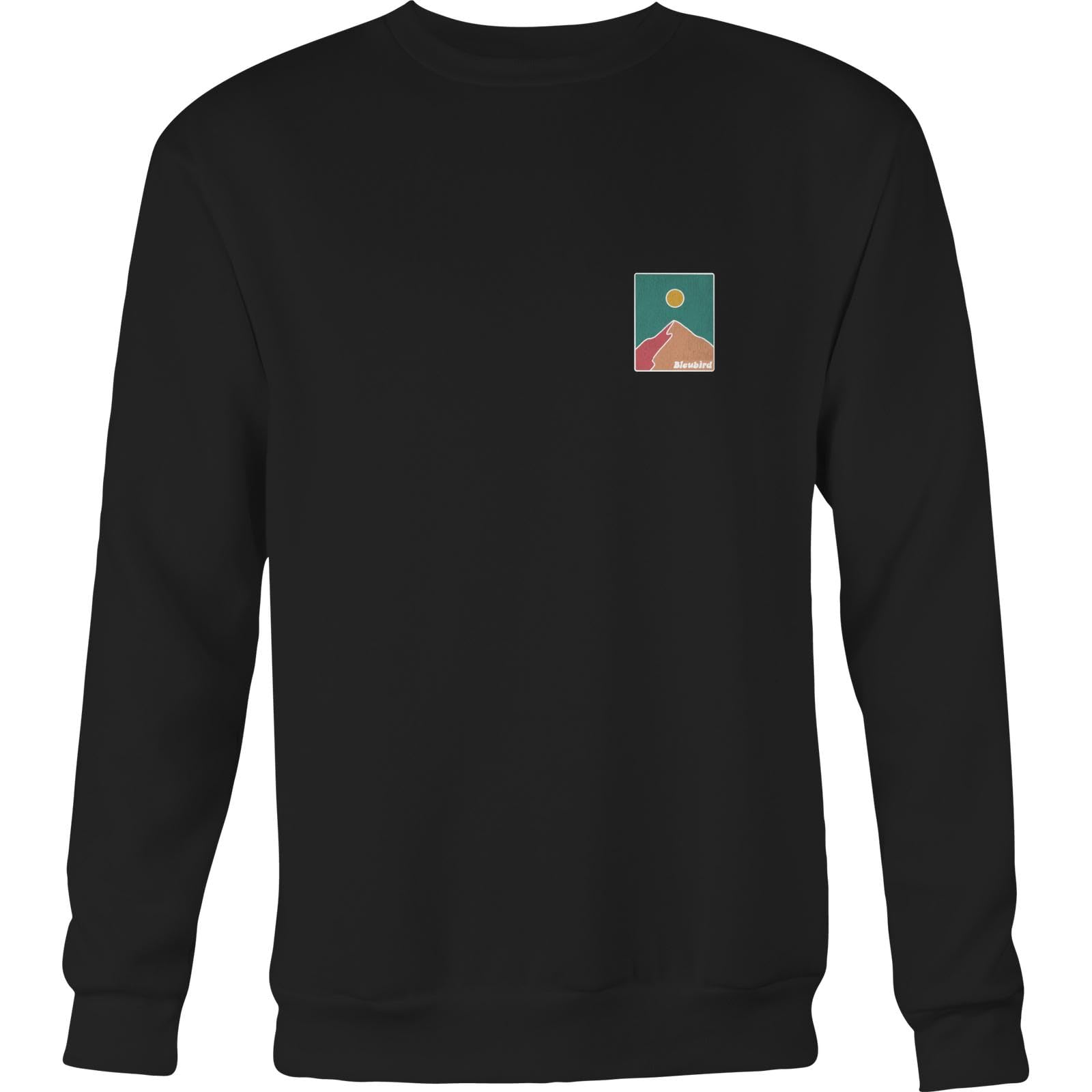Bleubird Picos Crew Pullover Crew Neck Sweatshirt - Black - M