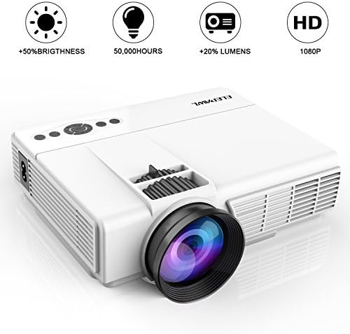 Amazon Com Mini Projector 18 Upgraded Led Video Projector 70 Brighter 176 Display Portable Home Theater Projector Support 1080p Compatible With Hdmi Vga Av Usb Tf Xbox Amazon Fire Tv Stick