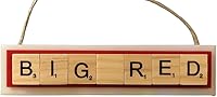 Vista 1 de Cornell Big Red Christmas Ornament Letters Tiles Craft