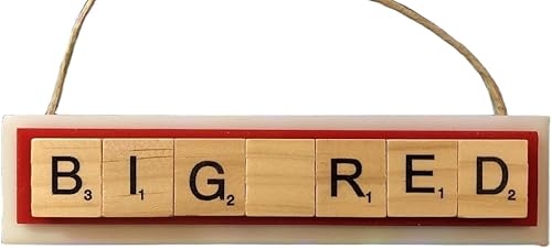 Cornell Big Red Christmas Ornament Letters Tiles Craft