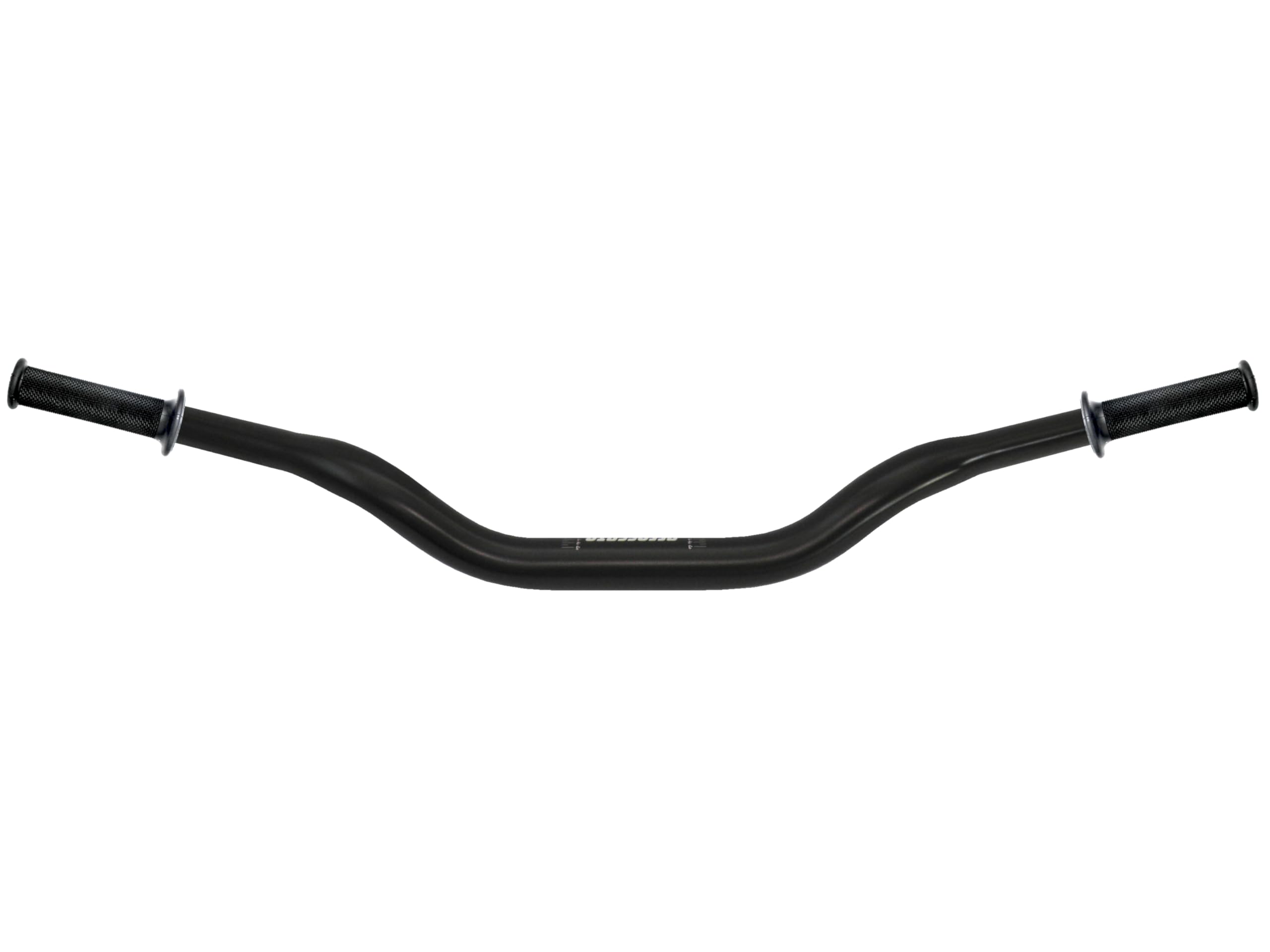 Accossato Handlebar Black Aluminium with Pair Racing Handlebar Grips Made of Semi-Rigid Mix, Black, for Benelli TnT 1130/Sport Evo/Titan, 2005 to 2007 (CC 1130), Diameter 28.5 mm, Medium Height
