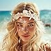 Brishow Seashell Starfish Mermaid Headband, Boho Pearl Beach Tiara Crown for Women