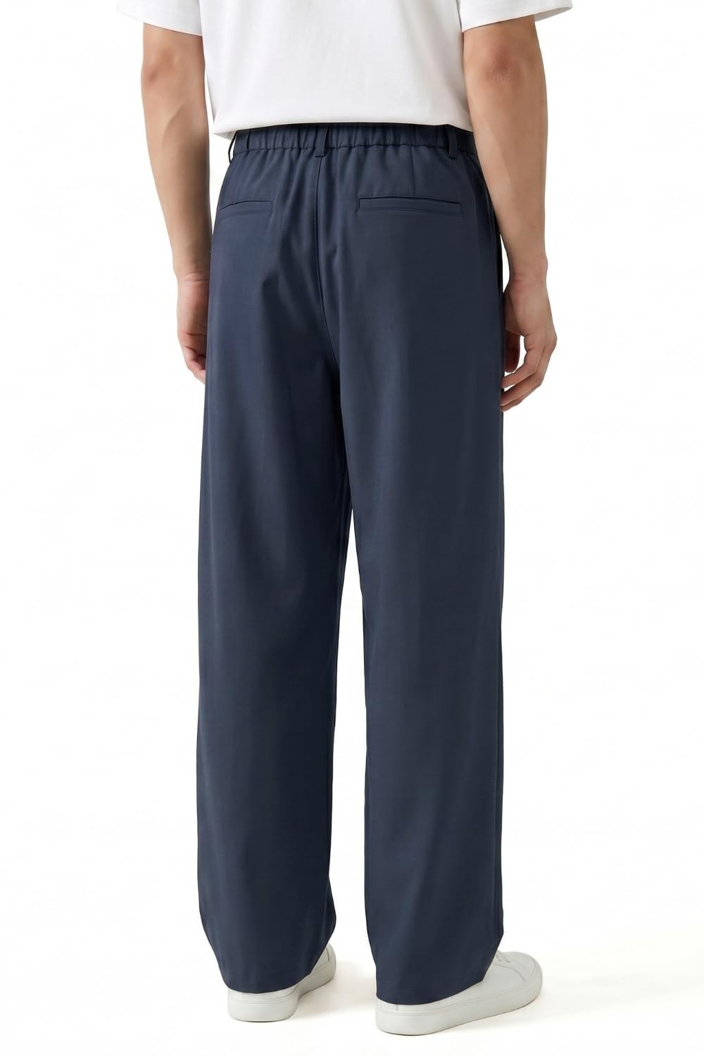 Heyfanee Pantalones chinos para hombre, corte holgado, pantalones ligeros de traje de verano con bolsillos | Lyocell Stoff,Atmungsaktiv,Leicht,Bundfalten,Modern Business