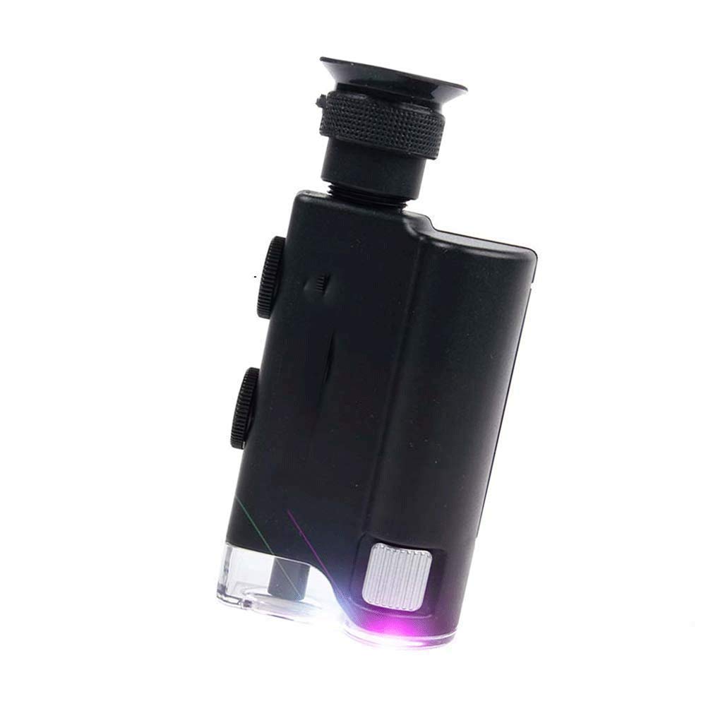 Loupe 2 en 1, loupe éclairée – pour Bureau, Couture, Table – Lumière vive pour la Lecture, grossissement 200-240x Warm as Ever