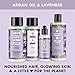Love Beauty & Planet Shampoo, Conditioner and Leave In Cream Argan Oil and Lavender, 3 Piece set