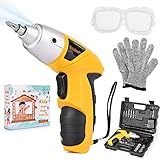 BLIRORA Kids Real Drill Set, 51PCS Cordless Drill Kids Tool Set with Cut-Resistant Gloves,Safety Goggles & Carrying Case,Perfect STEM Toys for 8+ Year Old Boys Girls