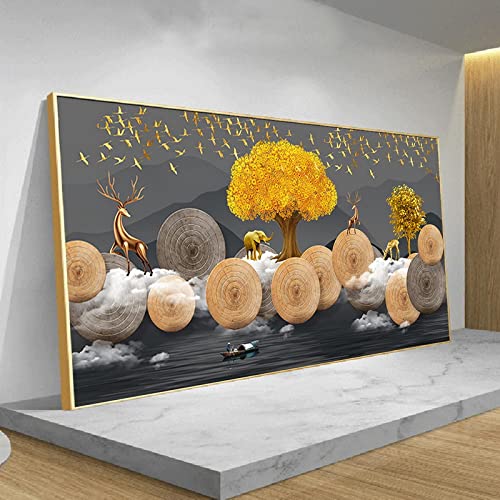 Toile art peinture affiches KEBIA arbre fortune pour inspirer la sérénité dans votre maison