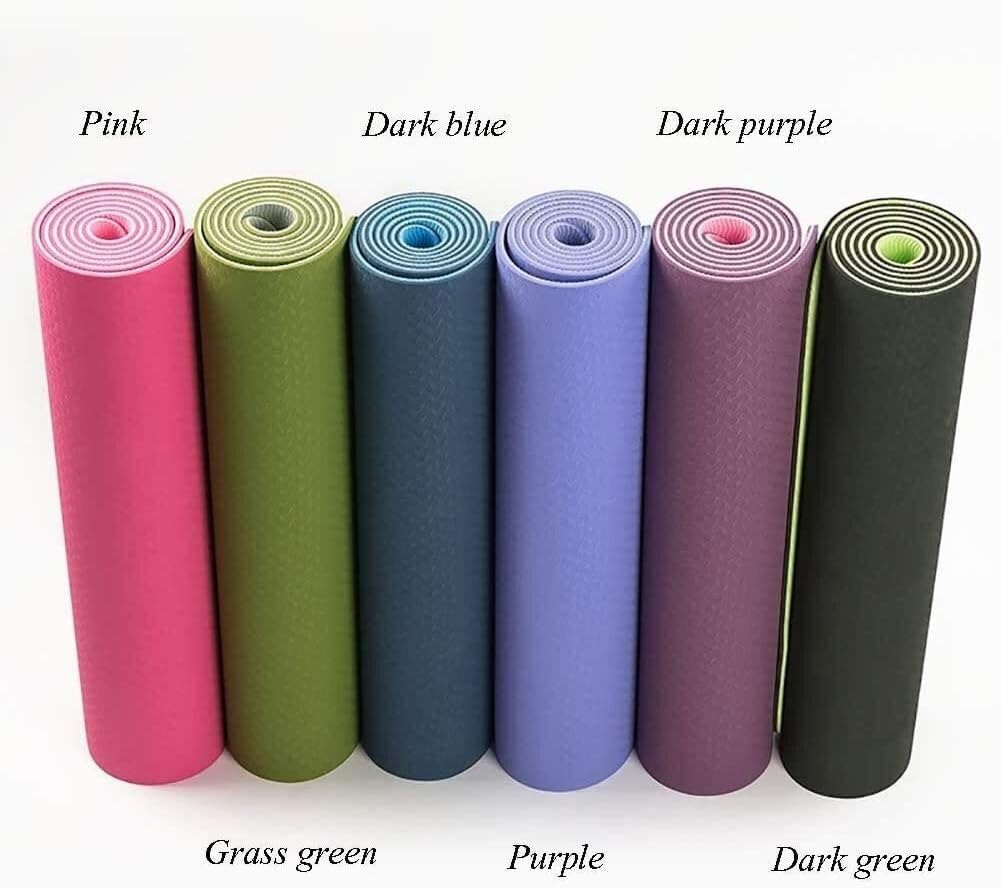 Mata do jogi Mata do pilatesu Podłogowa mata do treningu fitness Medytacja Eco Nbr Mata do ćwiczeń o dużej gęstości (Color : Orange)