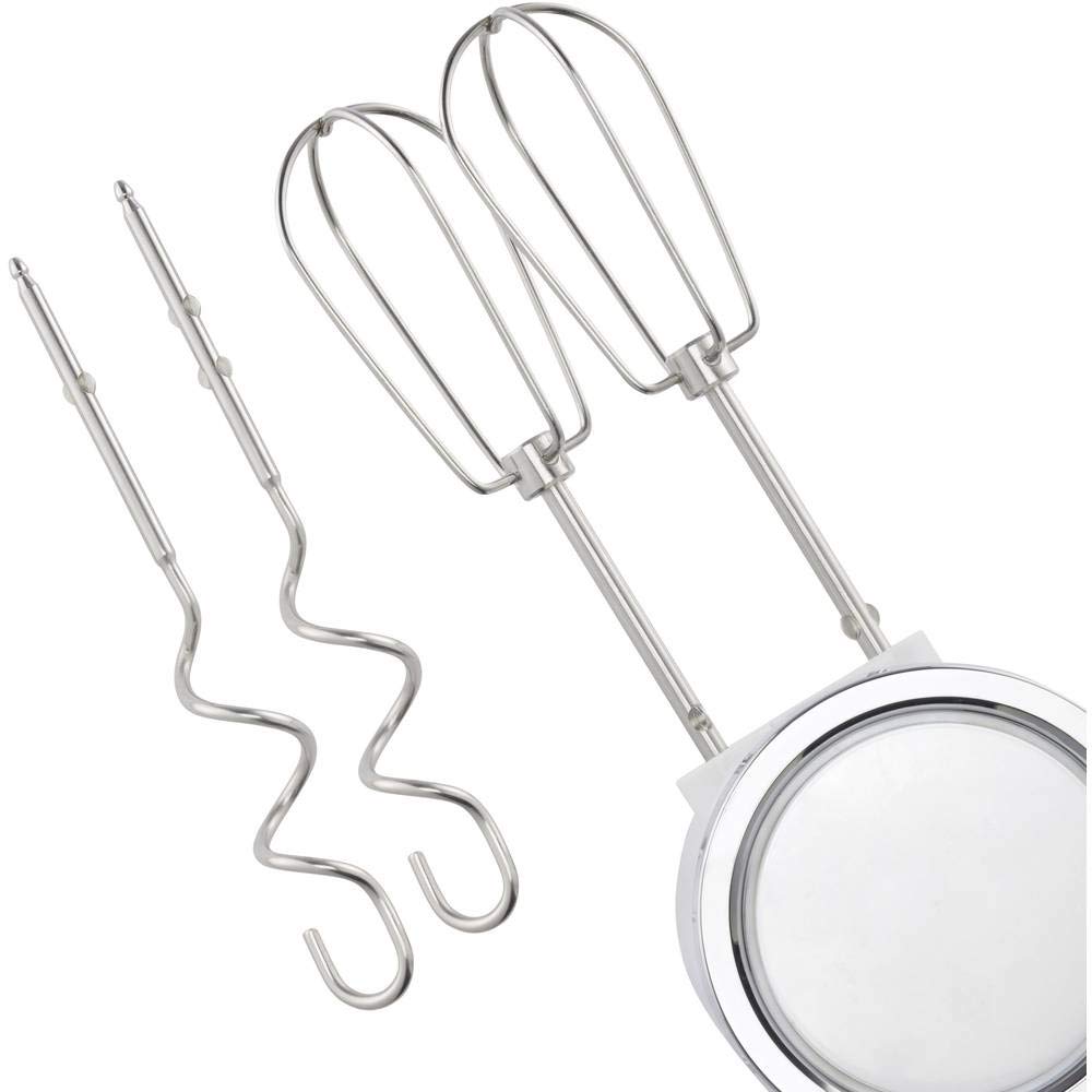 Grundig HM 6860 Handmixer mit 4l Rührschüssel, 4 Stufen, 425 W, Weiß/Schwarz