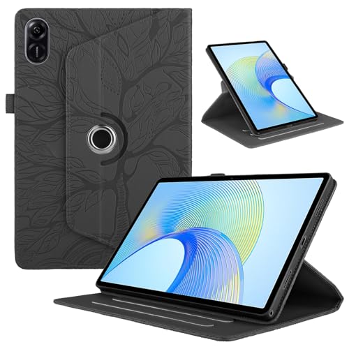 TEDTIKJT Rotating Case Compatible with Honor Pad X9/X8 Pro 11.5 Inch PU Leather Tablet Case 360° Rotating Stand Protective Flip Cover