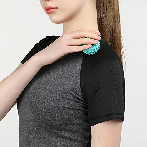 Bola de Exercício, Romacci Rolo de massagem para fascite plantar nos pés com bola de massagem pontia