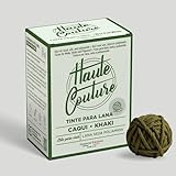 Tinte para Ropa Especial Lana Verde Caqui – Haute Couture – 300 g Todo-en-Uno – Tinte a Mano – Lana, Seda y Poliamida – Tinte Textil y Tejidos de Color Intenso y Duradero