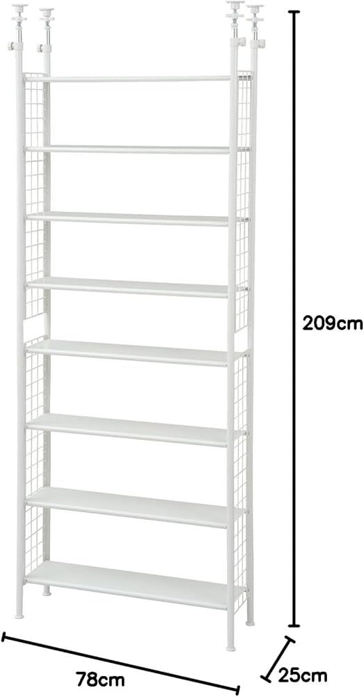 Amazon｜山善(YAMAZEN) フリーラック (突っ張り) スリム 幅78×奥行25