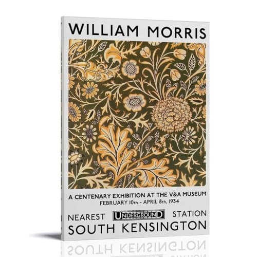 Chèvrefeuille impression sur toile 30x45cm William Morris pour chambre