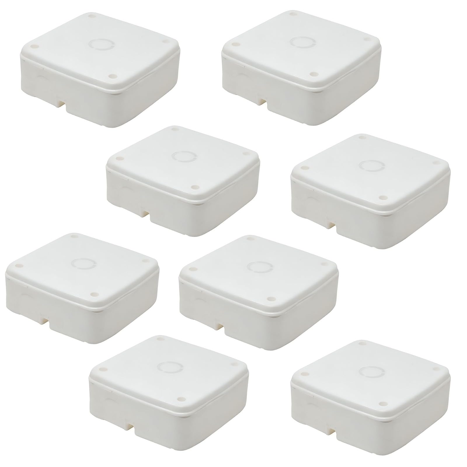 ELECTRA ZONE Waterproof CCTV Box,PVC Box for Camera Mounting Junction Box with Brass Nuts Fitting Pack Of (8)-image-37