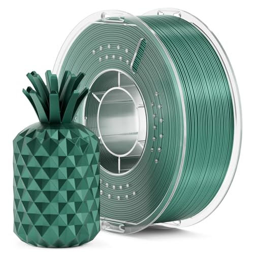 Image of ELEGOO Metallic PLA Filament 1.75mm Metallic Green 1KG, Metal-Like Shiny 3D Printer Filament High Dimensional Accuracy, 1kg Spool (2.2lbs) Compatible with Most FDM 3D Printers