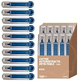 MAYA CUTTER C090 PROFI. Detectable, Seguridad con Retroceso Automático, Mango Ergonómico, Repuesto sin Herramientas. Caja de 10 Unidades.