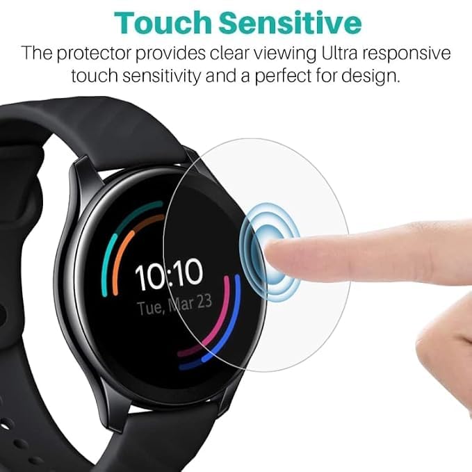 Image of BLACKSHEEP 2 Pack Membrane For Samsung Galaxy Watch 4 / Watch 5 /6 / 7 (44mm) Full Screen Coverage Flexible Watch Screen Protector with Easy Installation Kit-