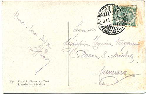 1906 ? Alba d'Italia Aleardi Posta Militare Corpo