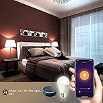 Peteme Smart WiFi Alexa Light Bulb, Led RGB Color Changing Bulbs, Compatible with Alexa, Siri, Echo, Google Home (No Hub Required), E26 A19 60W Multicolor (4 Pack)… - Image 5