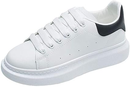 Amazon Co Jp 小さな白い靴 女性 韓国 ワイルド 平底 スニーカー レディースシューズ 余暇 白い靴 ファッション トレンド White 245mm ファッション