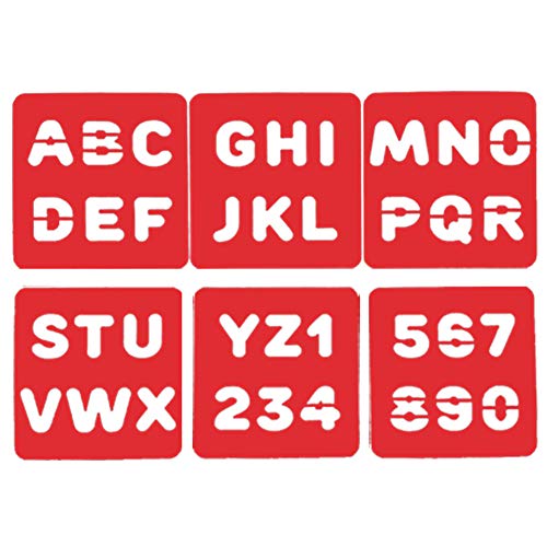 Sunarrive 42 Pezzi Stencil per Bambini - Lettere