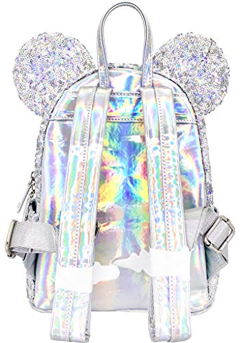 Loungefly X Lasr Exclusive Disney Holographic Sequin Minnie Mini Backpack #TOP2