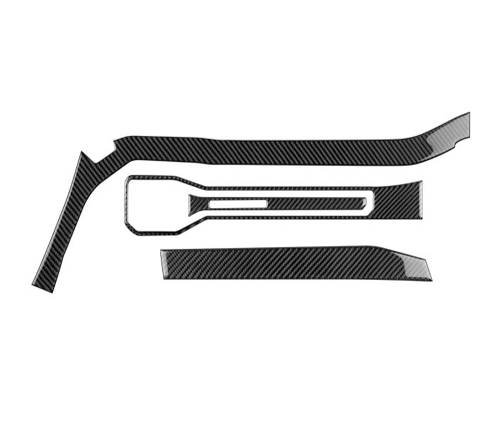 Interior Trim for Mustang GT for Dark for Horse for EcoBoost 2024 2025 2026 LHD RHD Center Console AC Outlet Trim Sticker Cover Trim Sticker(Type C for RHD Black)