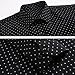 MFXQSJFS Men's Dress Shirt Long Sleeve Button Down Printed Shirt Business Casual Stretch Wrinkle-Free Shirt (US, Alpha, X-Large, Regular, Regular, Black 01)