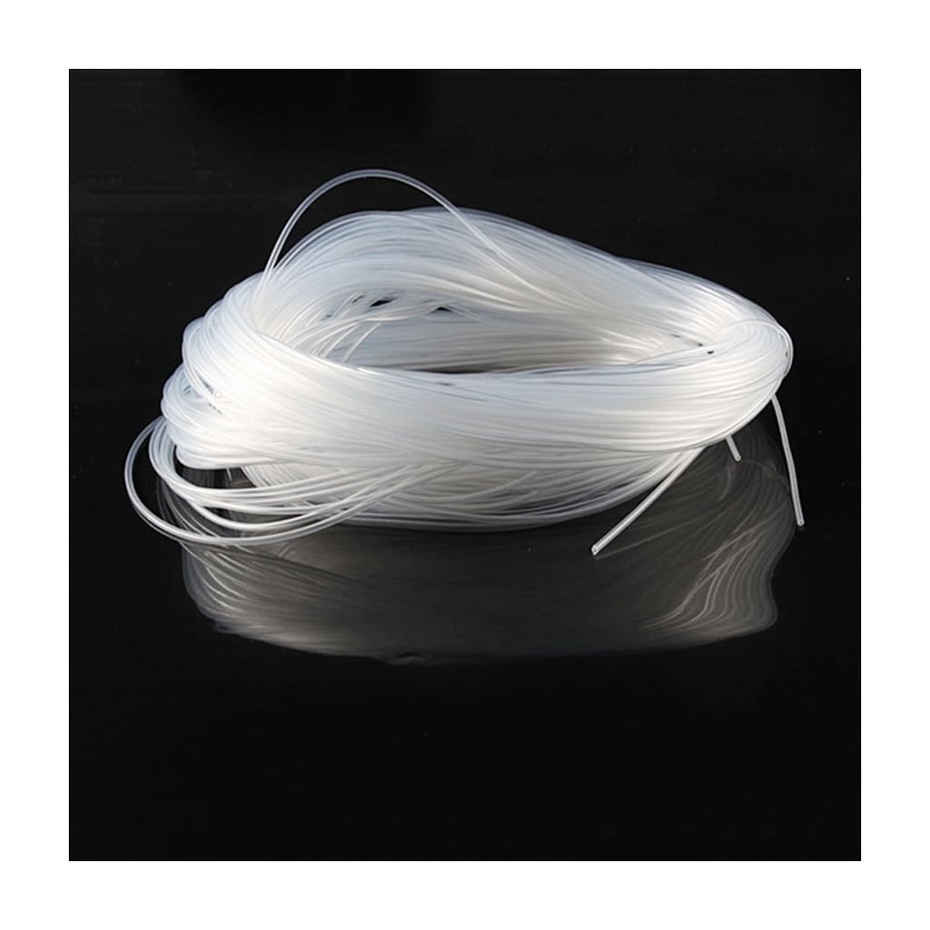 Acvacv One Color 5M Silica Capillary Transparent Silicone Hose, For Home Garden Fine Silicone Rubber Hoses Flexible Silicone Tube(3X8mm 5M)