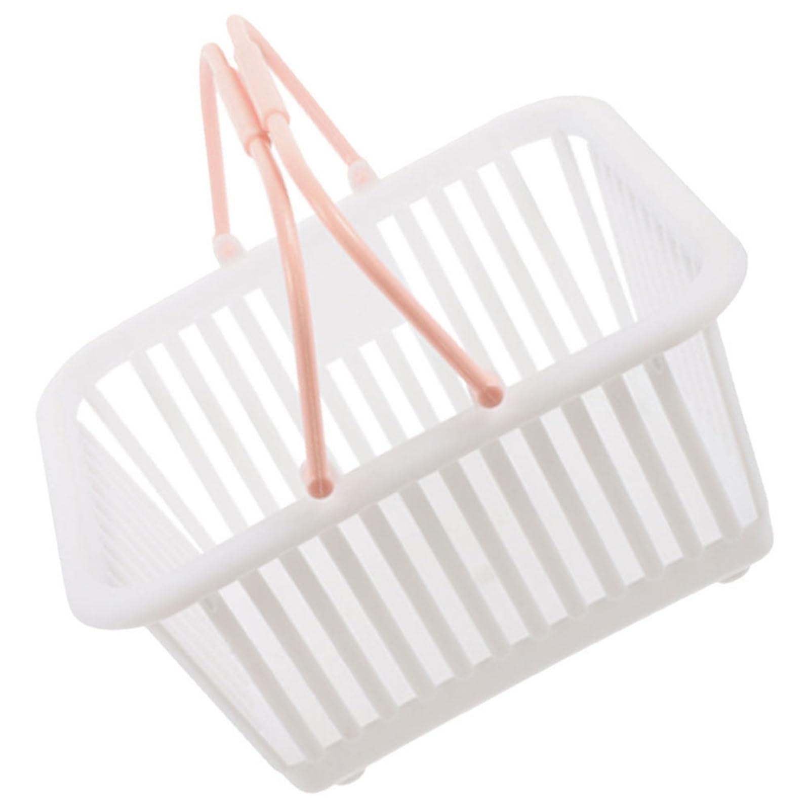 Cesta de plástico pequeña con asas, cesta ducha portátil, ligera y resistente, 2 uds Para Ducha