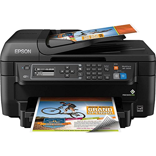 image for Epson Workforce WF-2650 All-in-One Wireless Color Printer with Scanner
