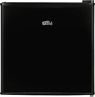 Kuhla Table Top Mini Freezer 31 Litre Capacity Black Freestanding Small Freezer with Adjustable Feet, Removable Shelf & Reversible Door KTTFZ0E5B