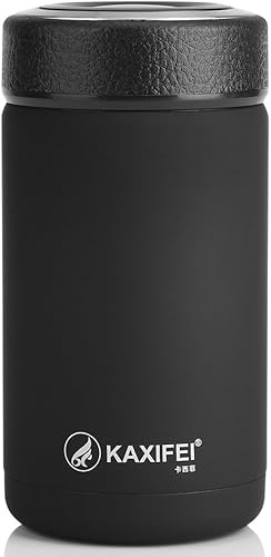 Taza térmica de 12.8 fl oz, acero inoxidable con aislamiento térmico al vacío, botella de viaje, botella de café, taza de café, retención de