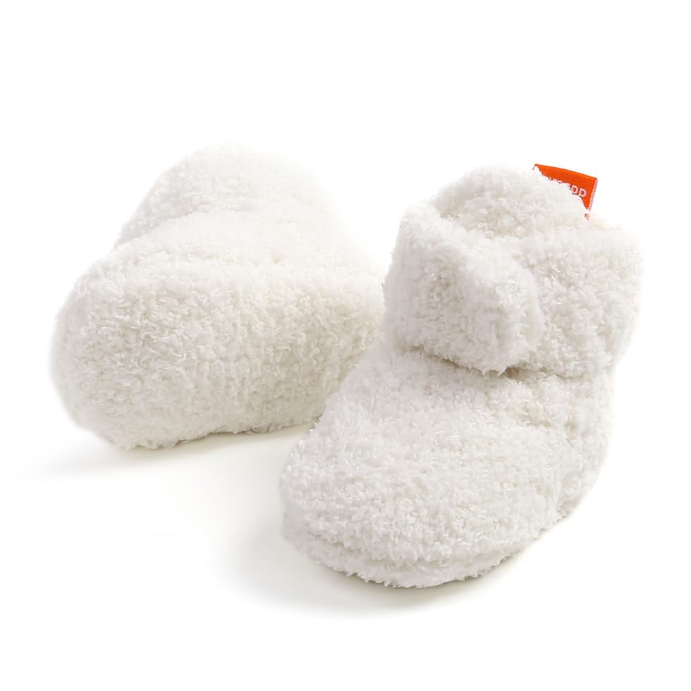 GDSDYM Baby Boys Girls Booties Cozy Slippers Soft Baby Shoes Winter Warm Infant Newborn Crib Sock Shoes First Walkers