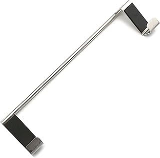 Stainless Steel Kitchen Towel Holder, Cupboard Door Towel Rack Bar Holders for Kitchen Cabinet Towel Rag Rack Over Door Towel Bar Hanger, Silver (11 inch)