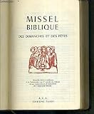  MISSEL BIBLIQUE DES DIMANCHES ET DES FETES