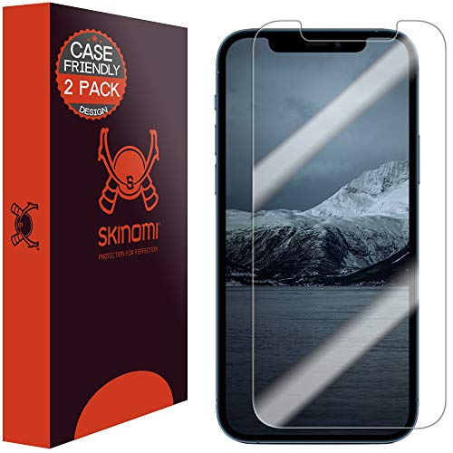 Skinomi TechSkin compatibile con iPhone 12 Pro Max pellicola proteggi display, confezione da 2, combinabile con custodie, case friendly