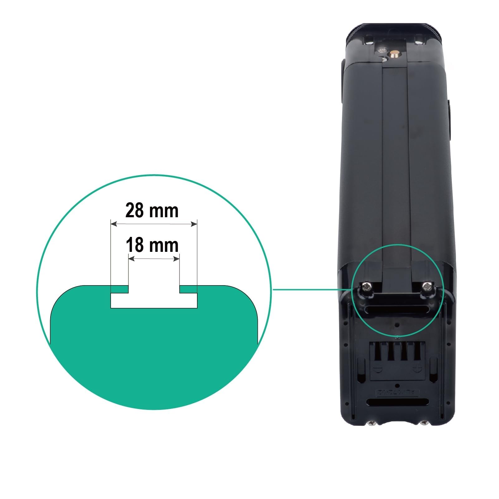 NUOGELIYA Batteria agli ioni di litio per e-Bike da 36 V e 12 Ah, adatta per Aldi Prophete MiFa Trio Samsung Zhenlong Phylion e molto altro.